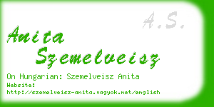 anita szemelveisz business card